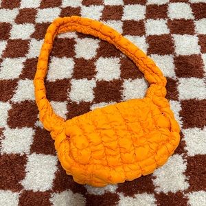 Urban Outfitters MAX QUILTED CROSSBODY BAG IN ORANGE